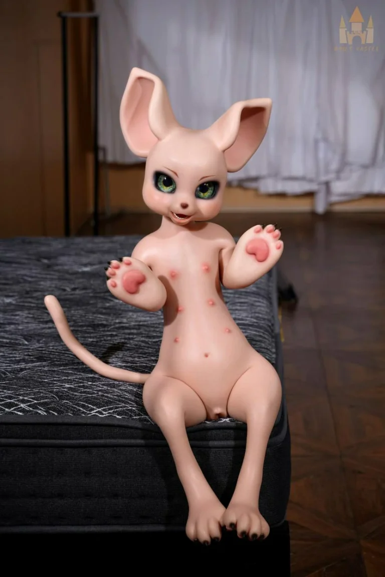 Dolls Castle Fur Fapdoll 100CM SZ17 Cream Mouse_003