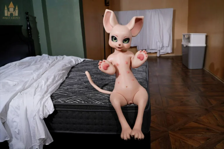 Dolls Castle Fur Fapdoll 100CM SZ17 Cream Mouse_005