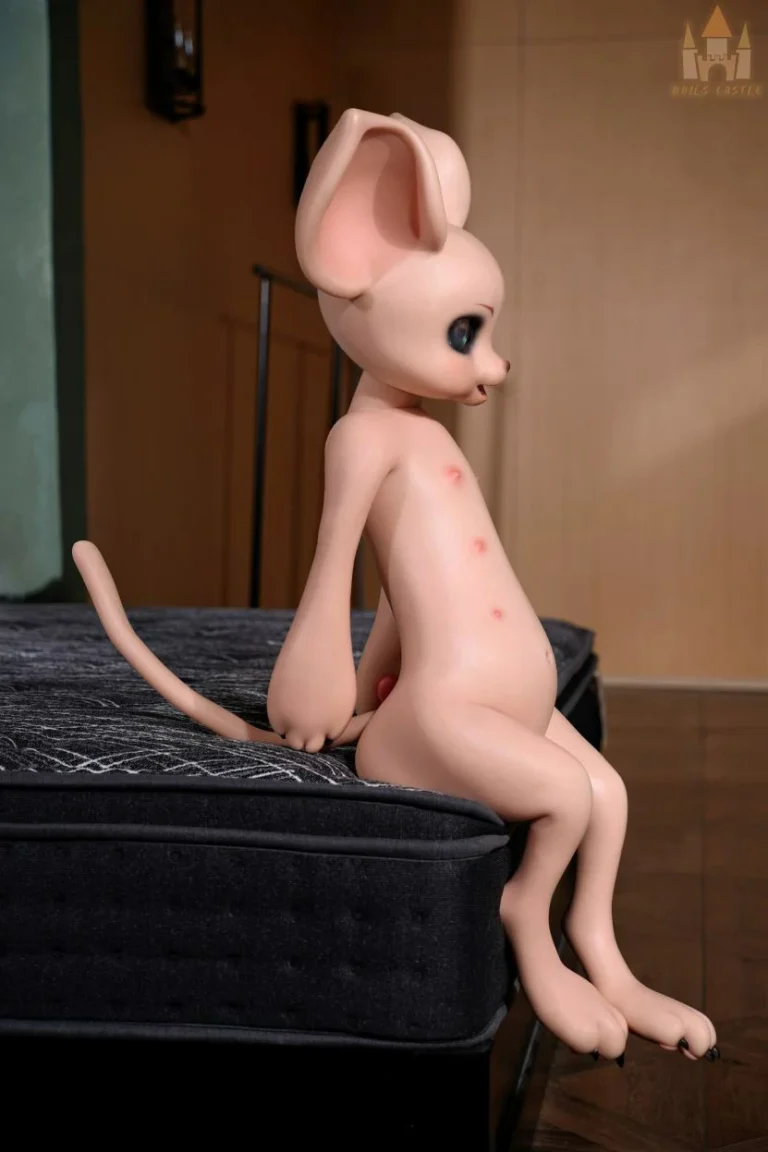 Dolls Castle Fur Fapdoll 100CM SZ17 Cream Mouse_006