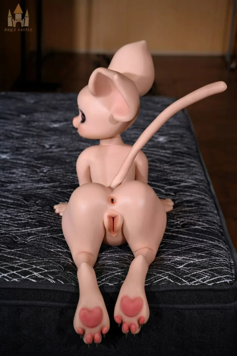 Dolls Castle Fur Fapdoll 100CM SZ17 Cream Mouse_008
