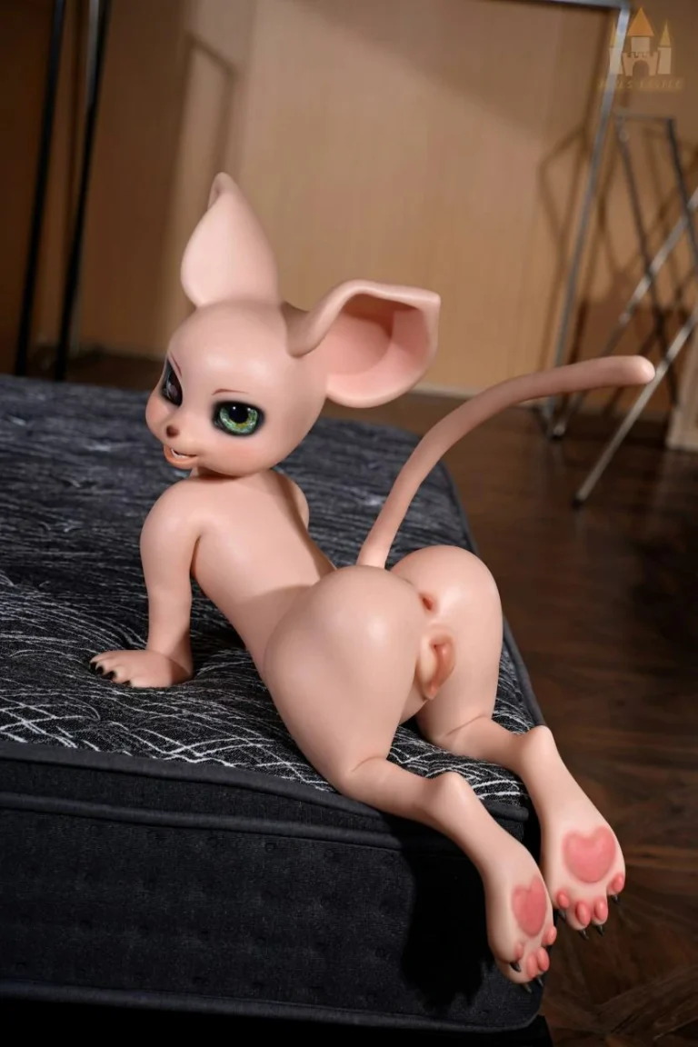 Dolls Castle Fur Fapdoll 100CM SZ17 Cream Mouse_010