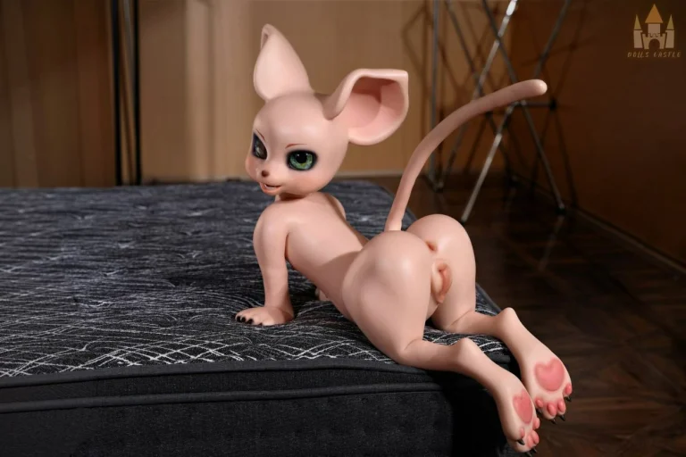 Dolls Castle Fur Fapdoll 100CM SZ17 Cream Mouse_011