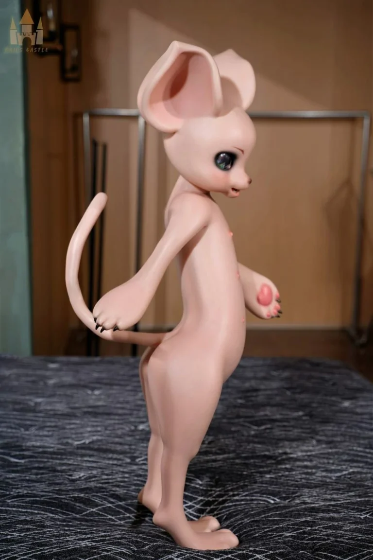 Dolls Castle Fur Fapdoll 100CM SZ17 Cream Mouse_023