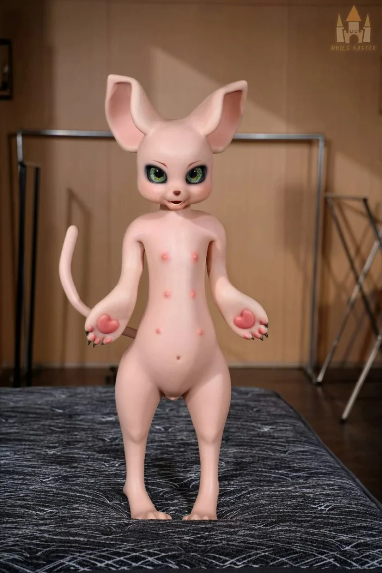 Dolls Castle Fur Fapdoll 100CM SZ17 Cream Mouse_025