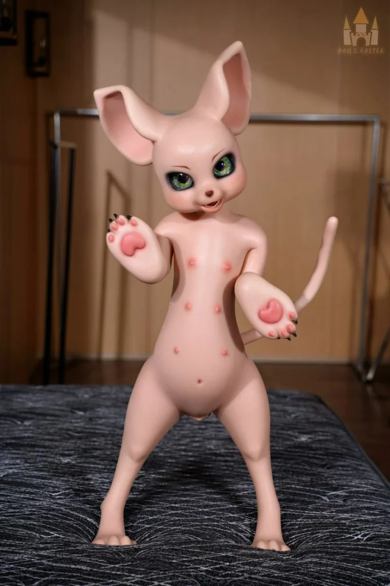 Dolls Castle Fur Fapdoll 100CM SZ17 Cream Mouse_026
