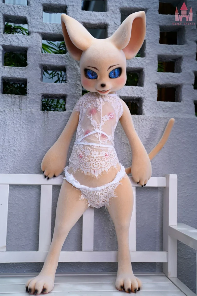 Dolls Castle Fur Fapdolls Cream Mouse 100CM SZ17 Silicone Doll (Fur Version)-000