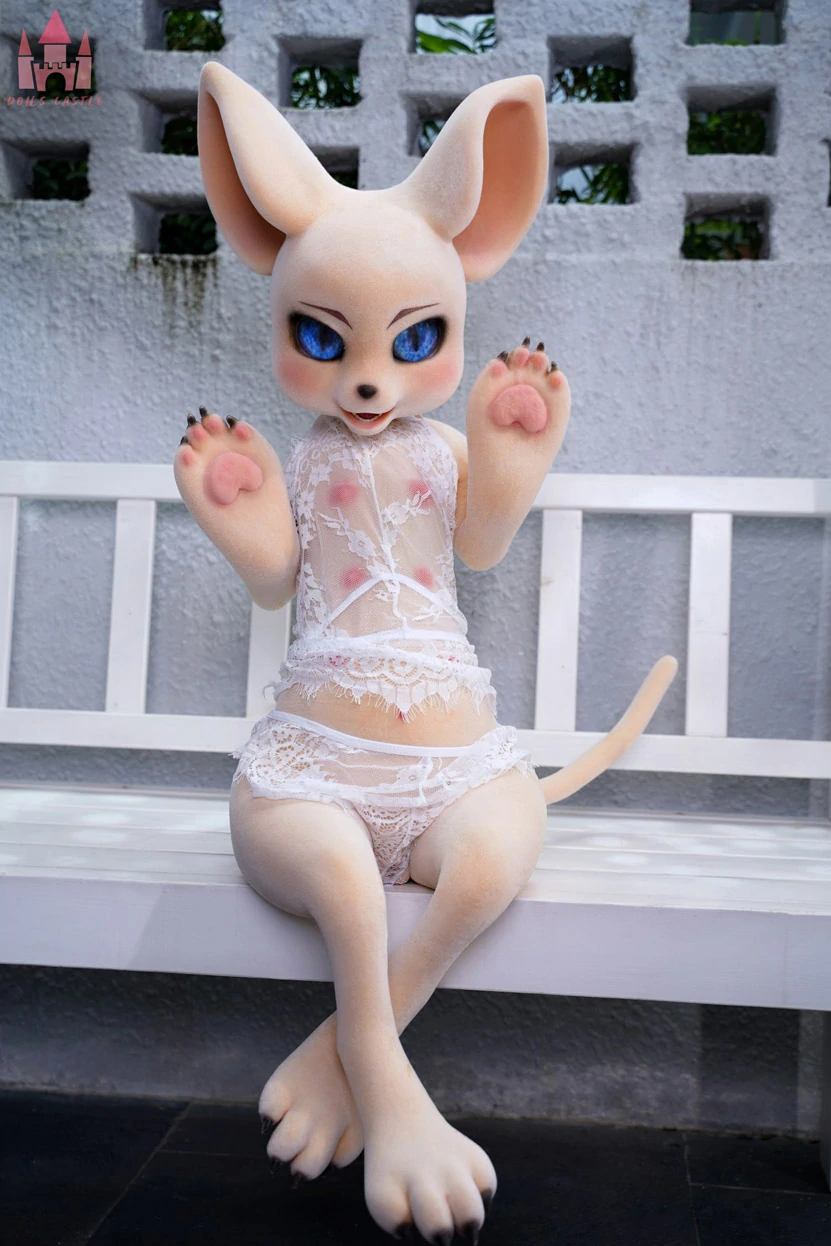 Small Defects 100CM Cream Mouse | Fur Fapdolls Discount Sale(E-3)