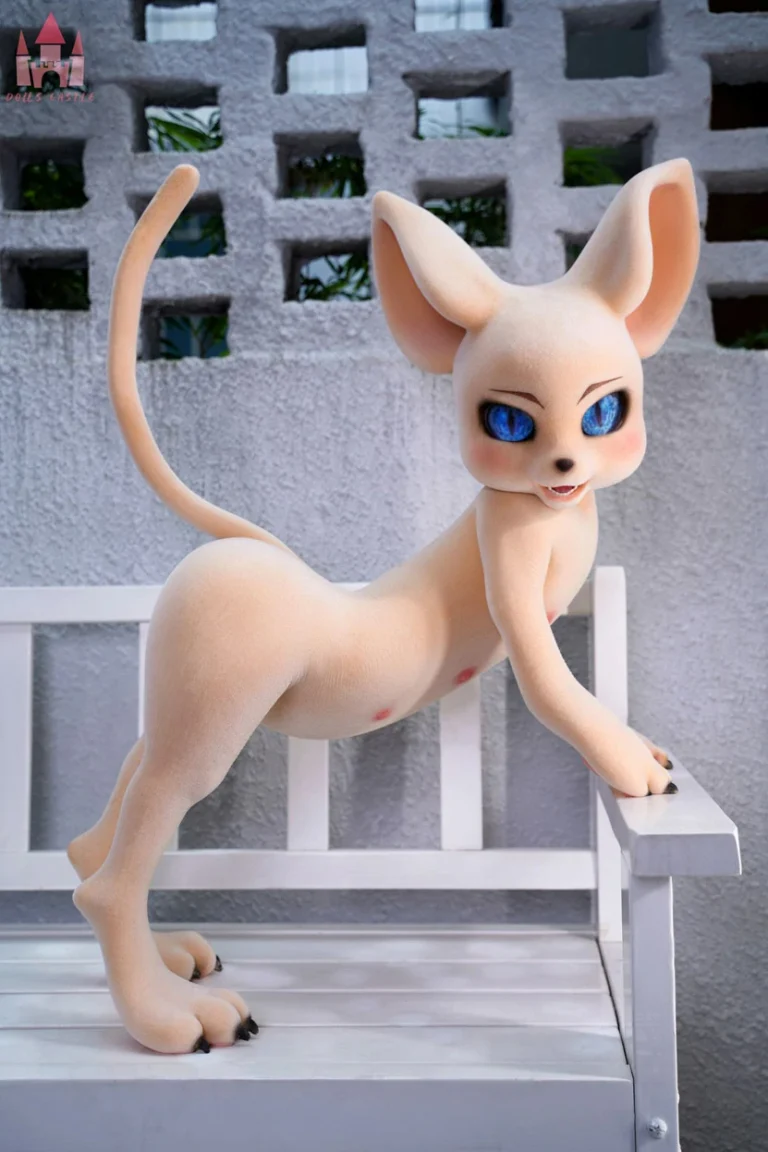Dolls Castle Fur Fapdolls Cream Mouse 100CM SZ17 Silicone Doll (Fur Version)-012