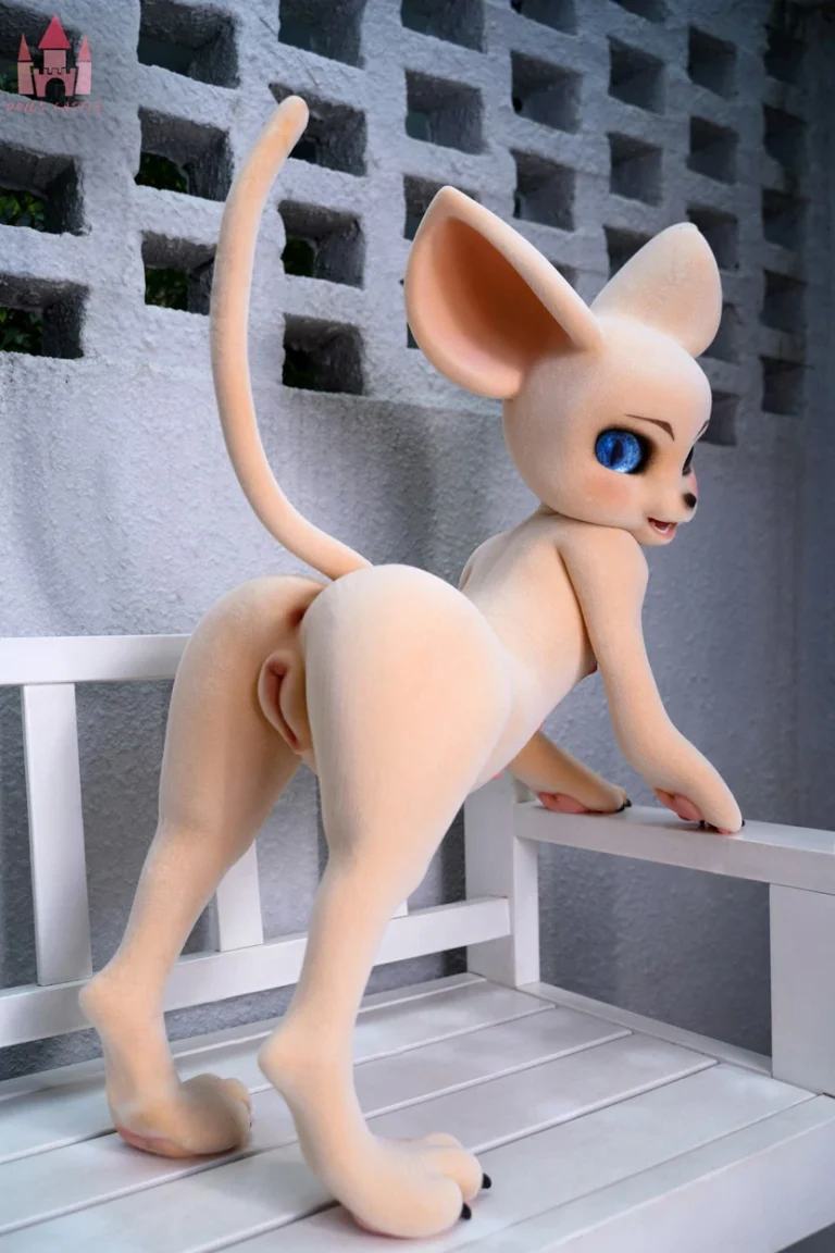 Dolls Castle Fur Fapdolls Cream Mouse 100CM SZ17 Silicone Doll (Fur Version)-013
