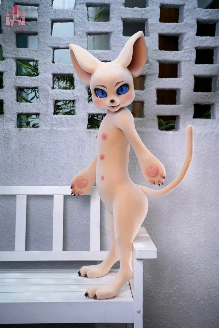 Dolls Castle Fur Fapdolls Cream Mouse 100CM SZ17 Silicone Doll (Fur Version)-015