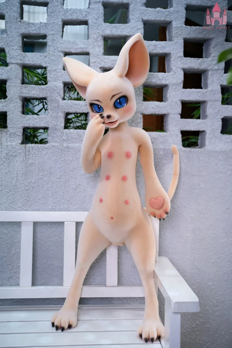 Dolls Castle Fur Fapdolls Cream Mouse 100CM SZ17 Silicone Doll (Fur Version)-016
