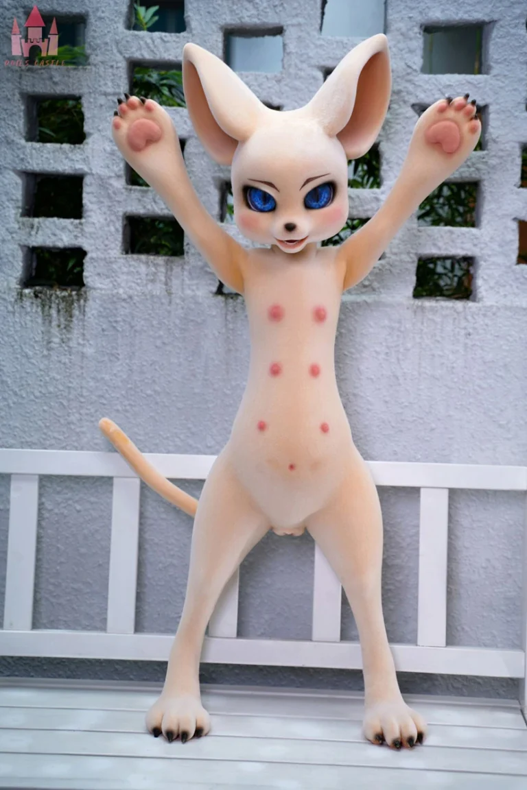Dolls Castle Fur Fapdolls Cream Mouse 100CM SZ17 Silicone Doll (Fur Version)-018
